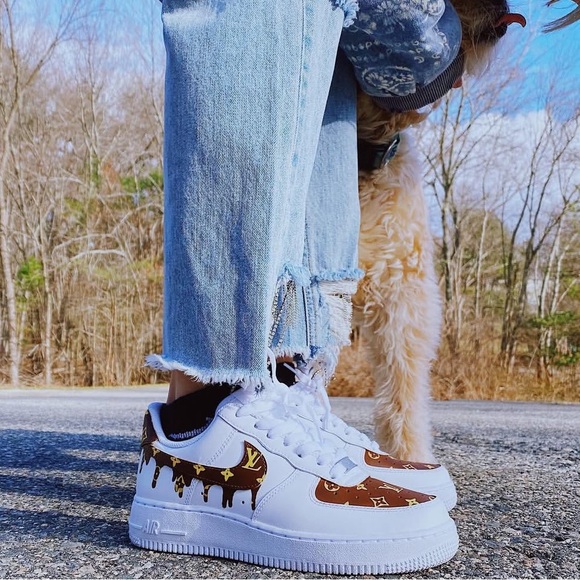 Nike Air Force Shoes - Air Force 1 Custom Louis Vuitton Sneakers